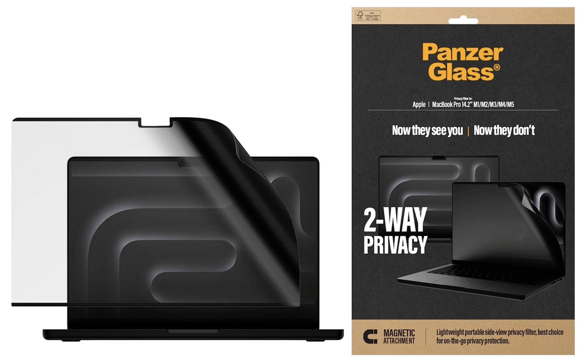 PanzerGlass 2-Way Privacy ochranné sklo na displej smartfónu Apple MacBook Pro 14'' 1 ks PG49662-2