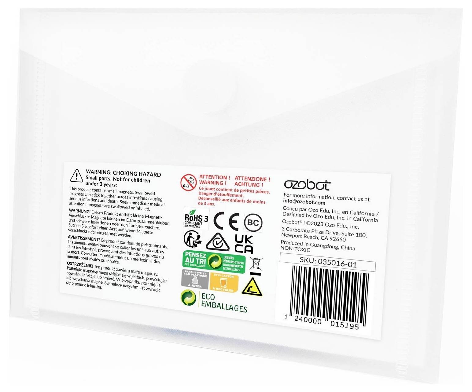 Ozobot Sada rýchlosti magnetov Farbcode Box-2