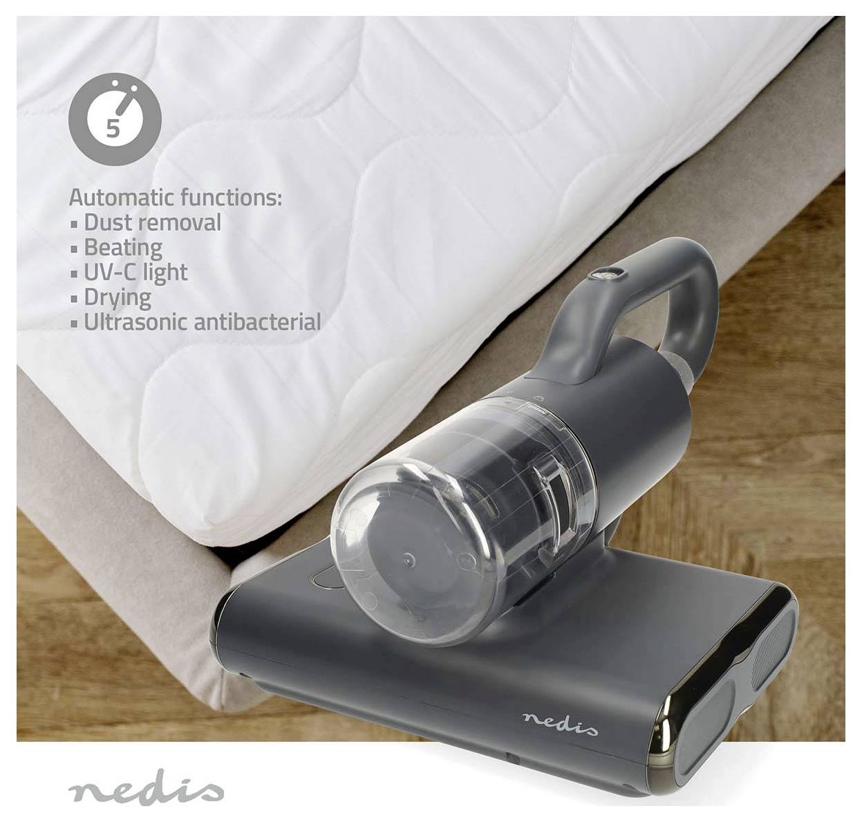 Nedis čistič matracov 500 W bezvreckový-11