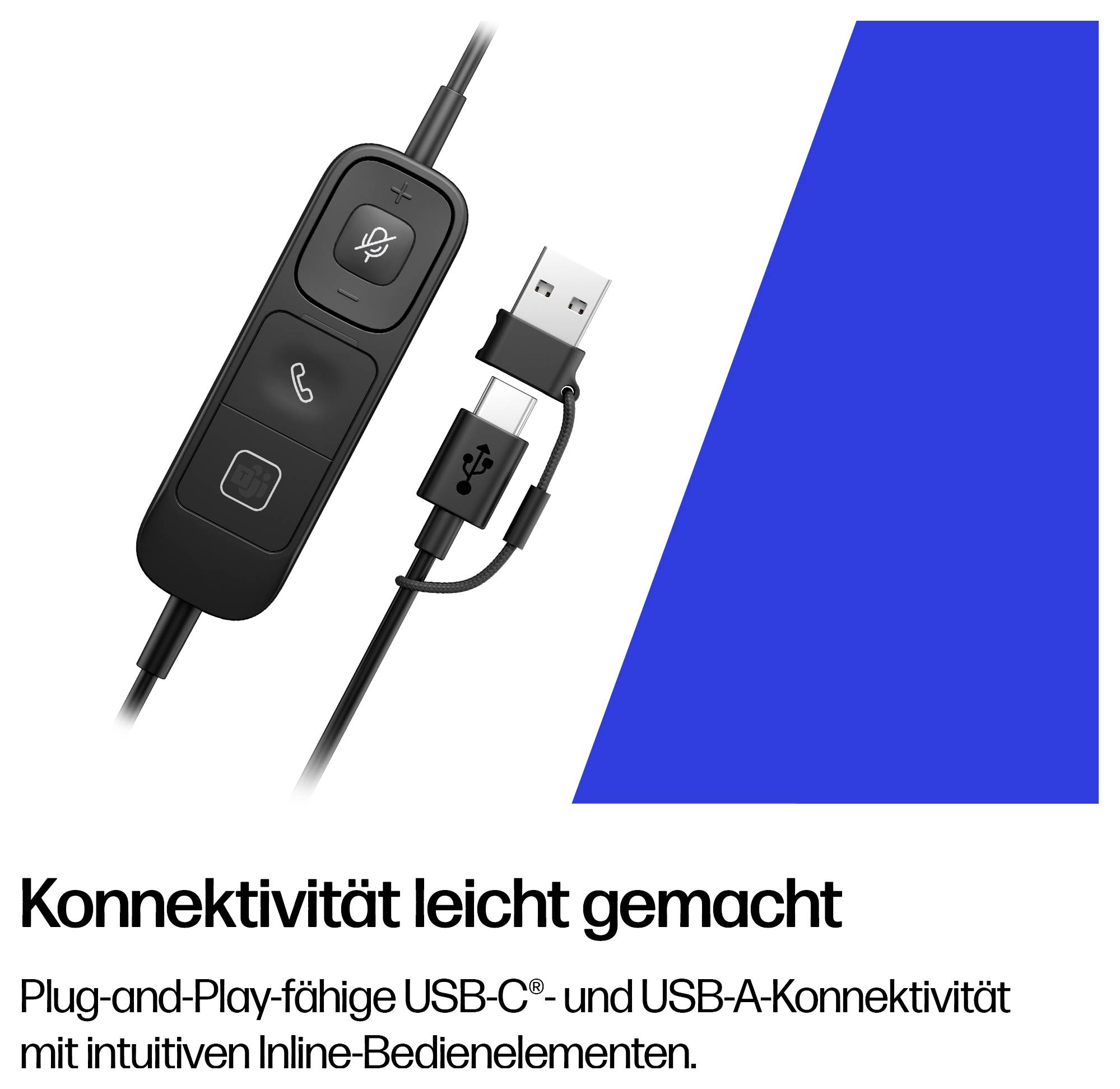 HP Poly HP Poly Mission 625 USB Wired Headset Headset otvorená (On Ear) C01C6A6, čierna-5