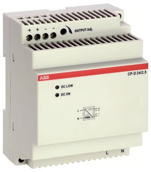 ABB 1SVR427044R0200 DIN-rail netvoeding 24 V 2.5 A 60 W Inhoud 1 stuk(s)