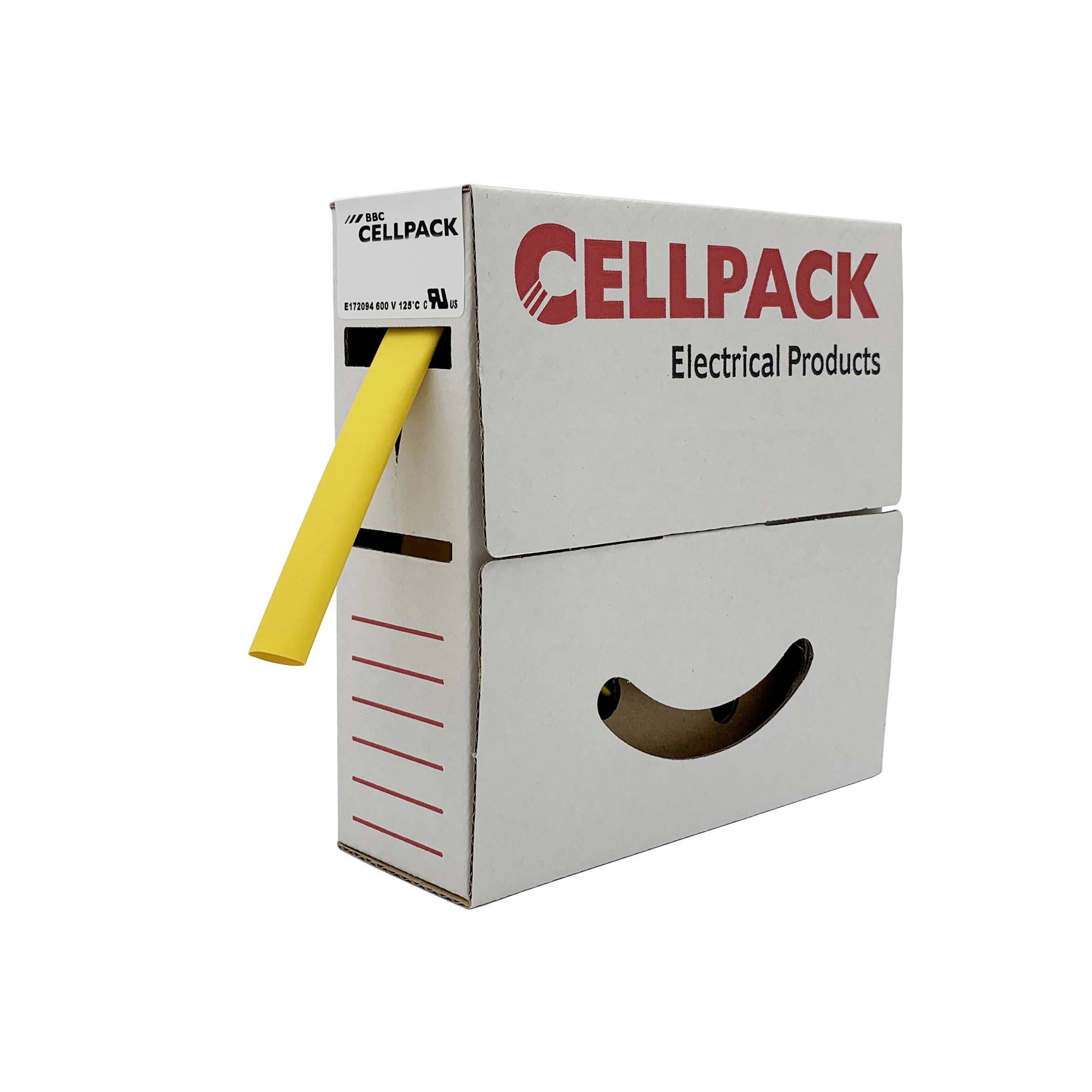 CellPack 127053 Krimpkous zonder lijm Geel 4.8 mm 2.4 mm Krimpverhouding:2:1 10 m