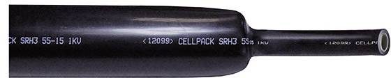 CellPack 127507 Krimpkous met lijm Zwart 33 mm 8 mm Krimpverhouding:3:1 1 m