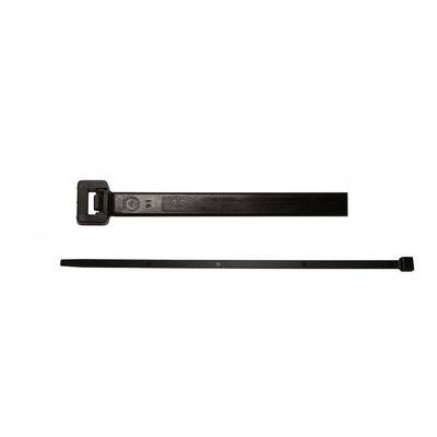 CellPack 146442, KS 7.5/750/schwarz, sťahovacie pásky, 7.5 mm, 750 mm, čierna, s plastovými kliešťami, odolné voči UV ži-0