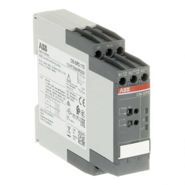 Relé na monitorovanie prúdu 24, 24 - 240, 240 V/AC, V/DC 1 prepínací, 1 rozpínací, 1 spínací ABB CM-SRS.11S 1 ks