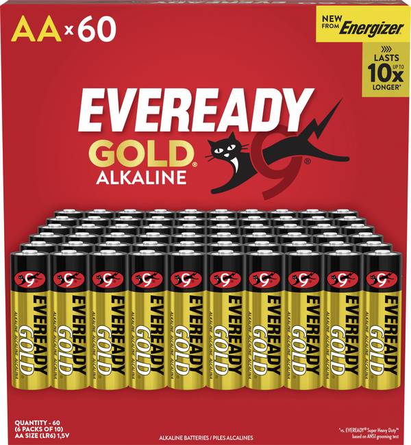 Eveready Eveready Gold tužková batéria typu AA alkalicko-mangánová, 1.5 V, 60 ks