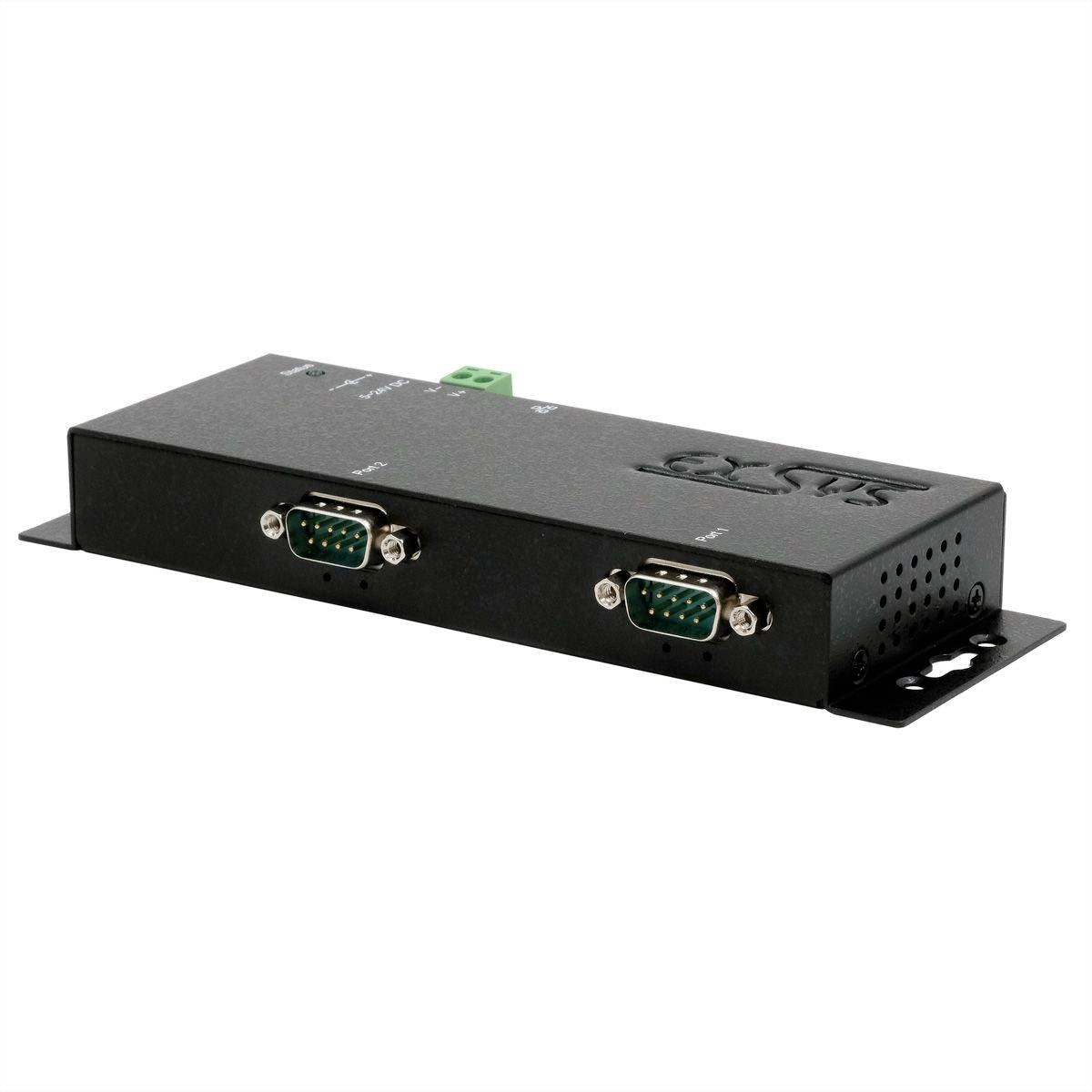 Exsys EX-6112-2PoE  EX-6112-2PoE Ethernet zu Seriell 2 Seri&euml;le consoleserver
