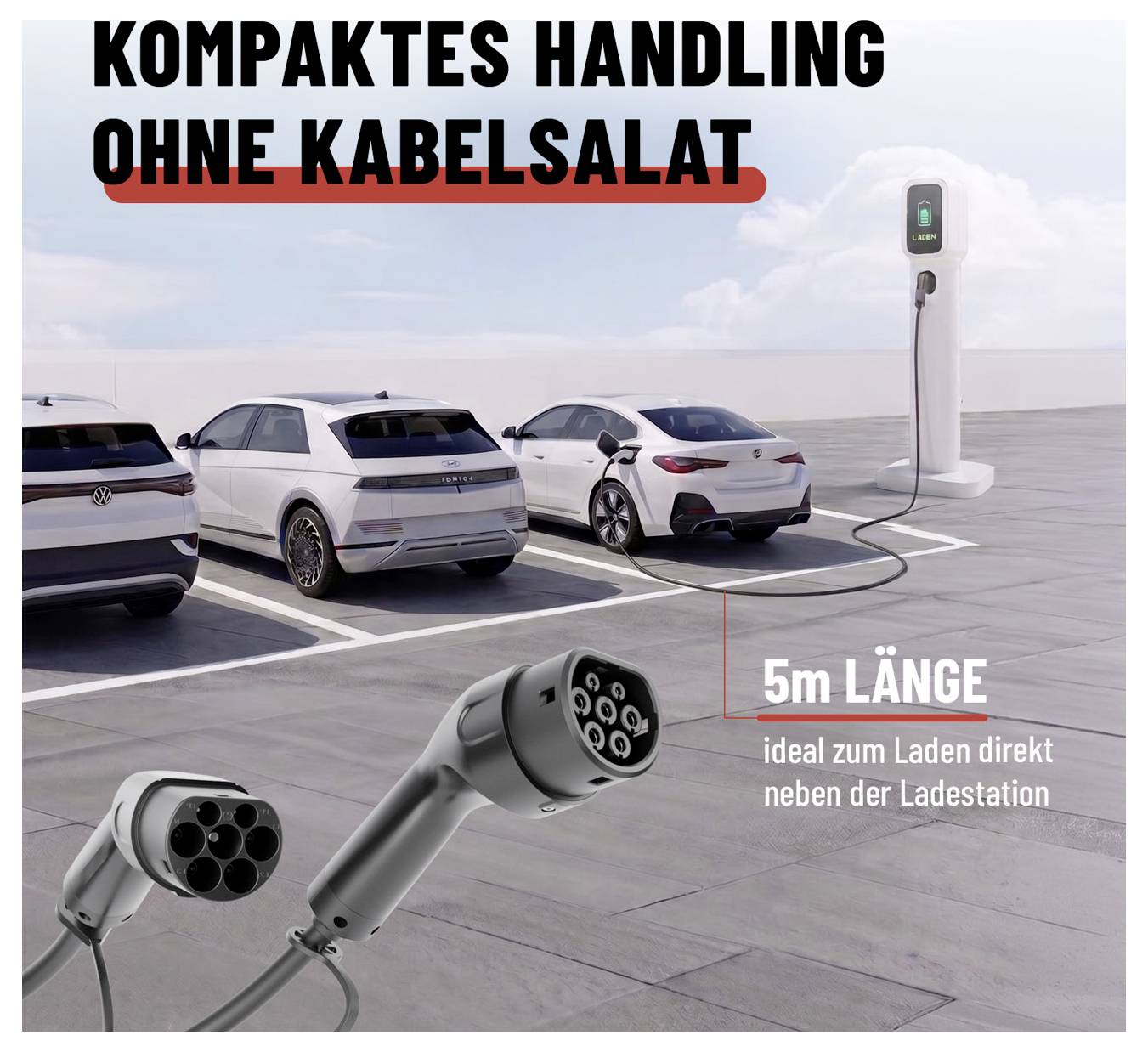 Absina 301400 nabíjací kábel pre elektromobily 5 m-1