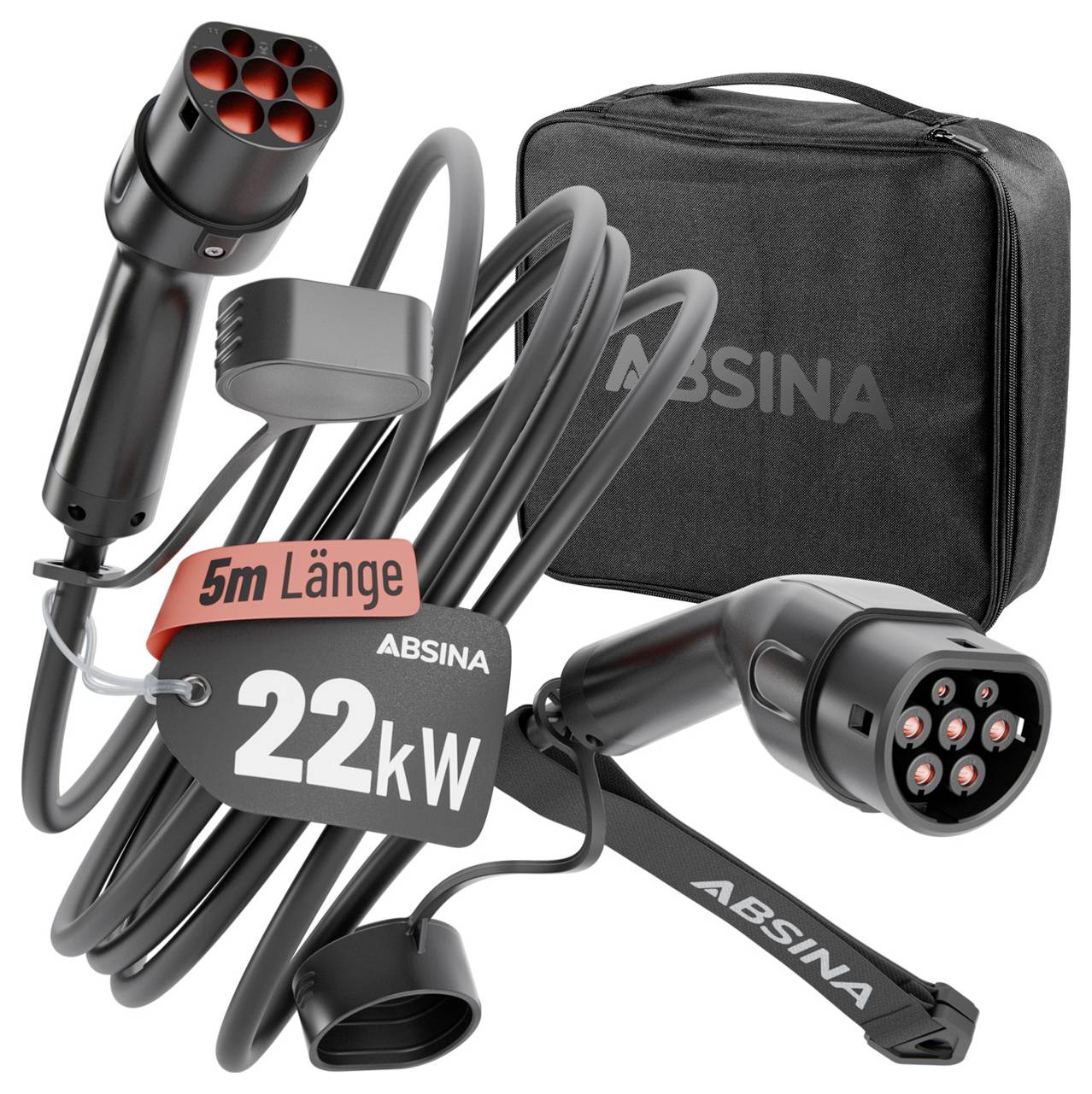 Absina 301402 nabíjací kábel pre elektromobily 5 m-1