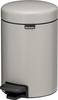 brabantia 8710755252181 8710755252181 pedálový odpadkový kôš, 3 l, ocel, (š x v x h) 168 x 264 x 235 mm, sivá, 1 ks