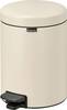 brabantia 8710755149900 8710755149900 pedálový odpadkový kôš, 5 l, ocel, (š x v x h) 205 x 291 x 272 mm, béžová, 1 ks