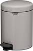 brabantia 8710755252204 8710755252204 pedálový odpadkový kôš, 5 l, ocel, (š x v x h) 205 x 291 x 272 mm, sivá, 1 ks