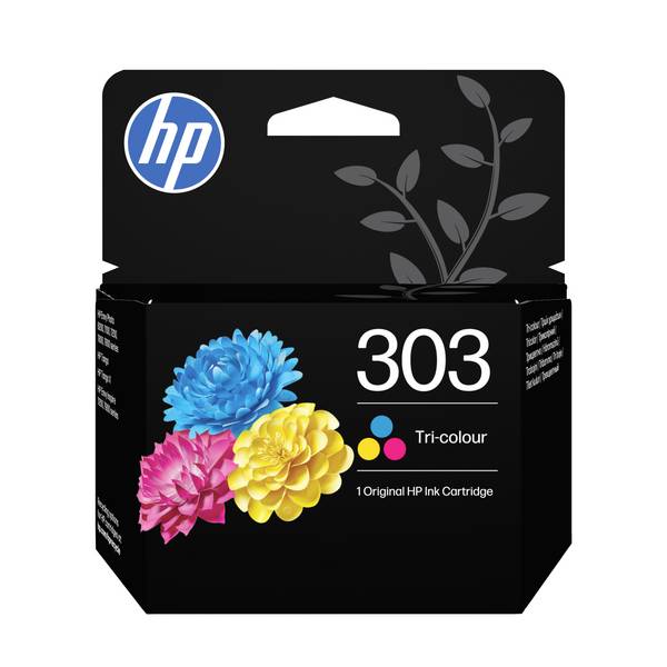 HP 303  originál  zelenomodrá, žltá, purpurová