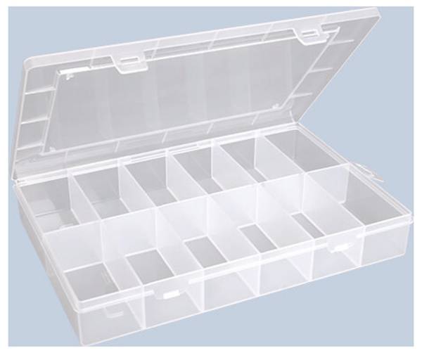 Hünersdorff 601400 úložný box, PP-ECO CLASSIC, (d x š x v) 223 x 339 x 58 mm, priehľadná, 1 ks