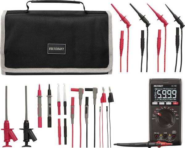 Multimeter VOLTCRAFT VC-191 s meracími káblami MLSet-120 a puzdrom