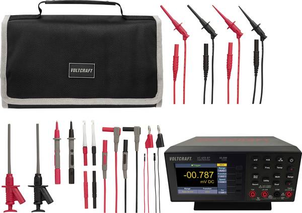 Stolový multimeter VOLTCRAFT VC-655 s meracími káblami MLSET-120