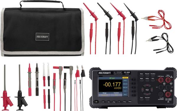 Stolový multimeter VOLTCRAFT VC-7055BT s meracími káblami MLSET-120