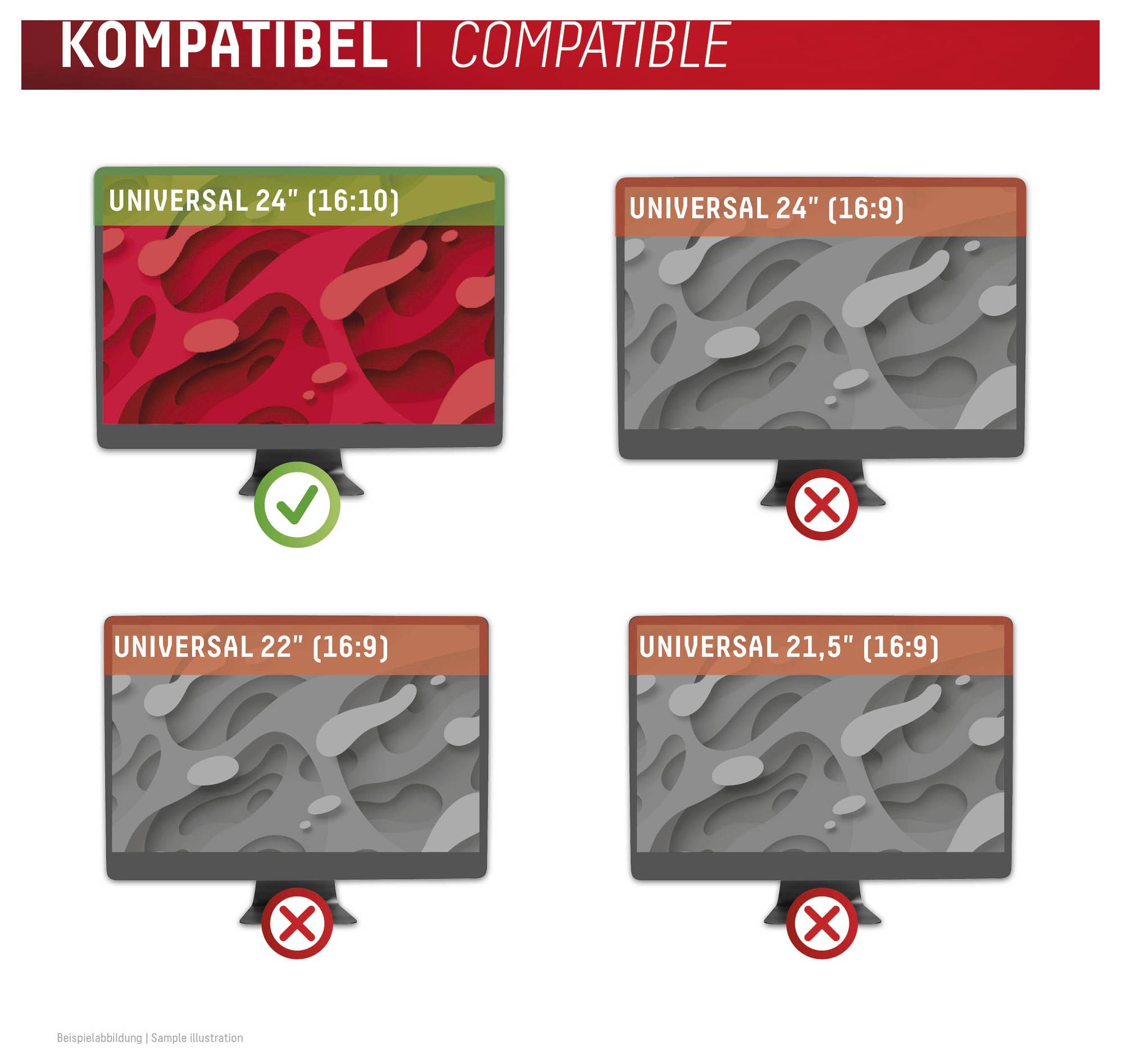 DISPLEX Privacy Safe Desktop ochranná fólia na displej s ochranou súkromia Universell univerzálne 1 ks bočná ochrana pro-4