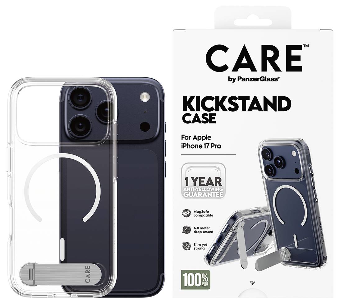 PanzerGlass CARE Feature zadný kryt na mobil Apple iPhone 17 Pro, iPhone 18 Pro priehľadná-4