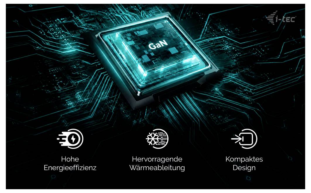 i-tec 100W USB-C GaN Charger nabíjací adaptér CHARGER-GAN100W-5