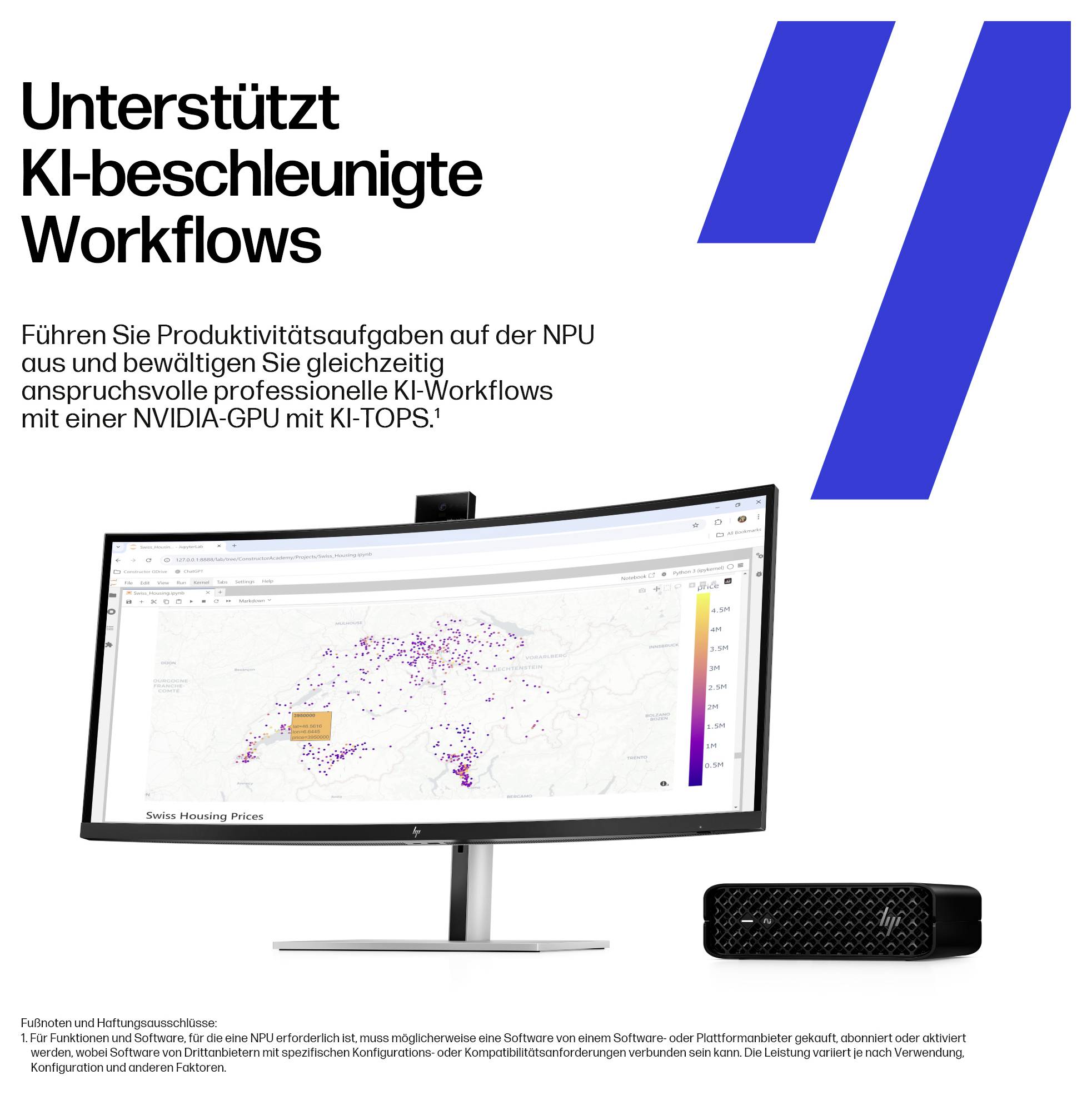 HP pracovná stanica Z2 Mini G1i U7 265K 32/1TB () 265K 16 GB RAM 1 TB SSD Intel Grafika Intel GDDR7 E4QH8ET-5