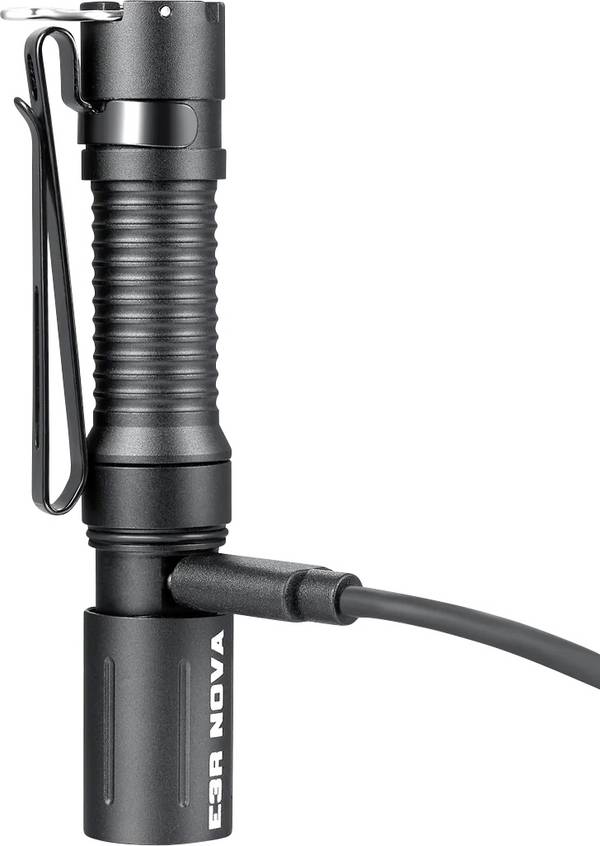 Powertac E3R Nova LED  vreckové svietidlo (baterka), napájanie z akumulátora, 820 lm, 3.76 h, 36 g