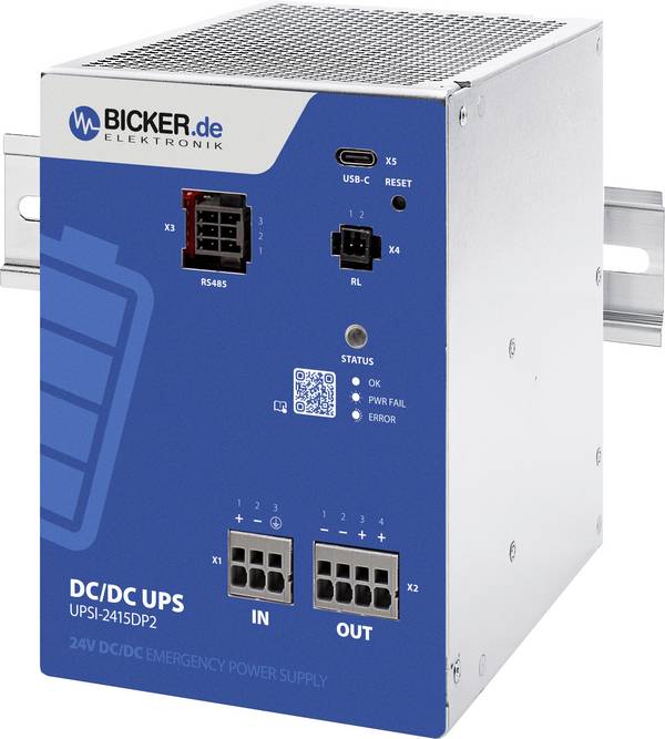 Bicker Elektronik  UPS do lišty