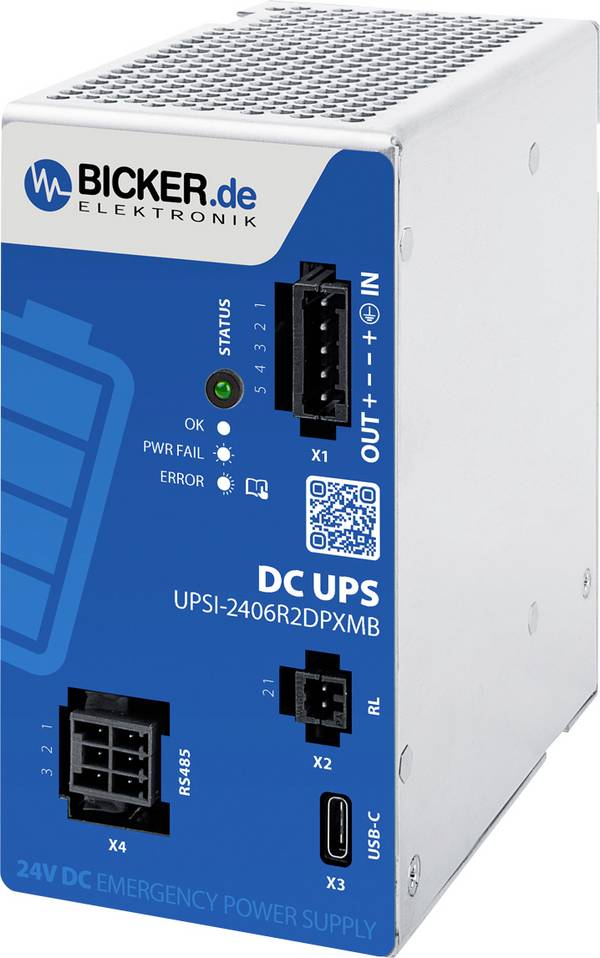 Bicker Elektronik  UPS do lišty