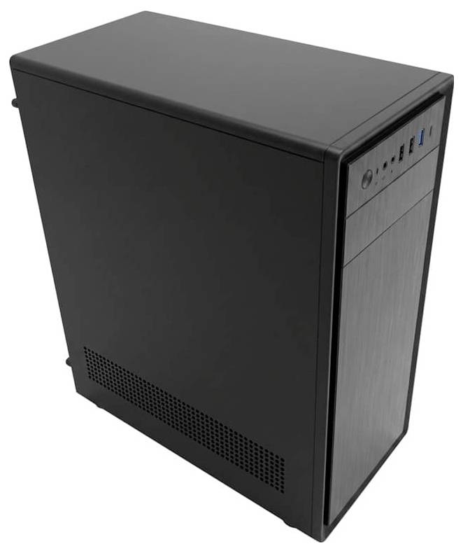 LC Power LC-Power Geh Midi-7042B Black midi tower PC skrinka čierna s vetracími drážkami-2