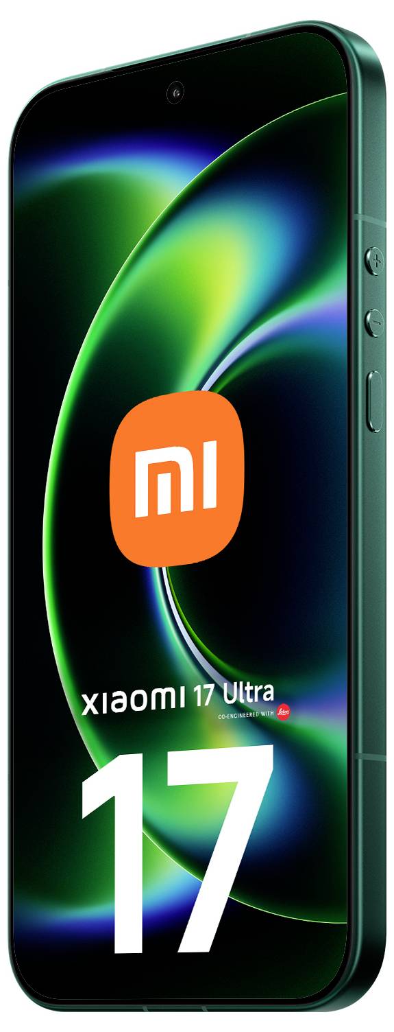 Smartfón Xiaomi 17 Ultra zobrazený spredoku a zboku, s logom „mi" na obrazovke a názvom modelu „Xiaomi 17 Ultra" nad veľkým číslom „17".