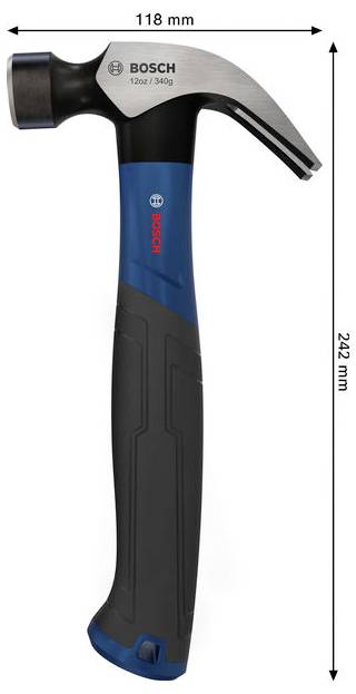 Bosch Professional 1600A03AK8 1600A03AK8 Tesárske kladivo 242 mm-3