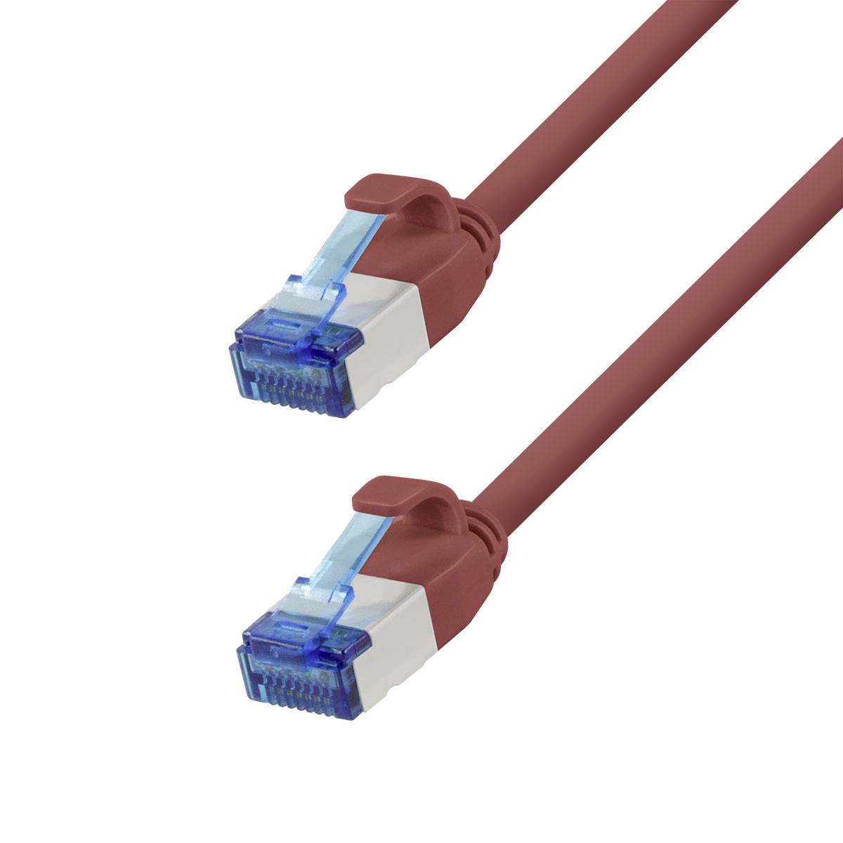 LogiLink CP5064S RJ45 sieťové káble, prepojovacie káble CAT 6A S/FTP 3.00 m červená samozhášavý, bez halogénov 1 ks