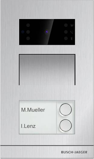 Busch-Jaeger H81313P2-A-03 domové videotelefón vonkajšia jednotka, perlovo biela, 2TMA130010A0006