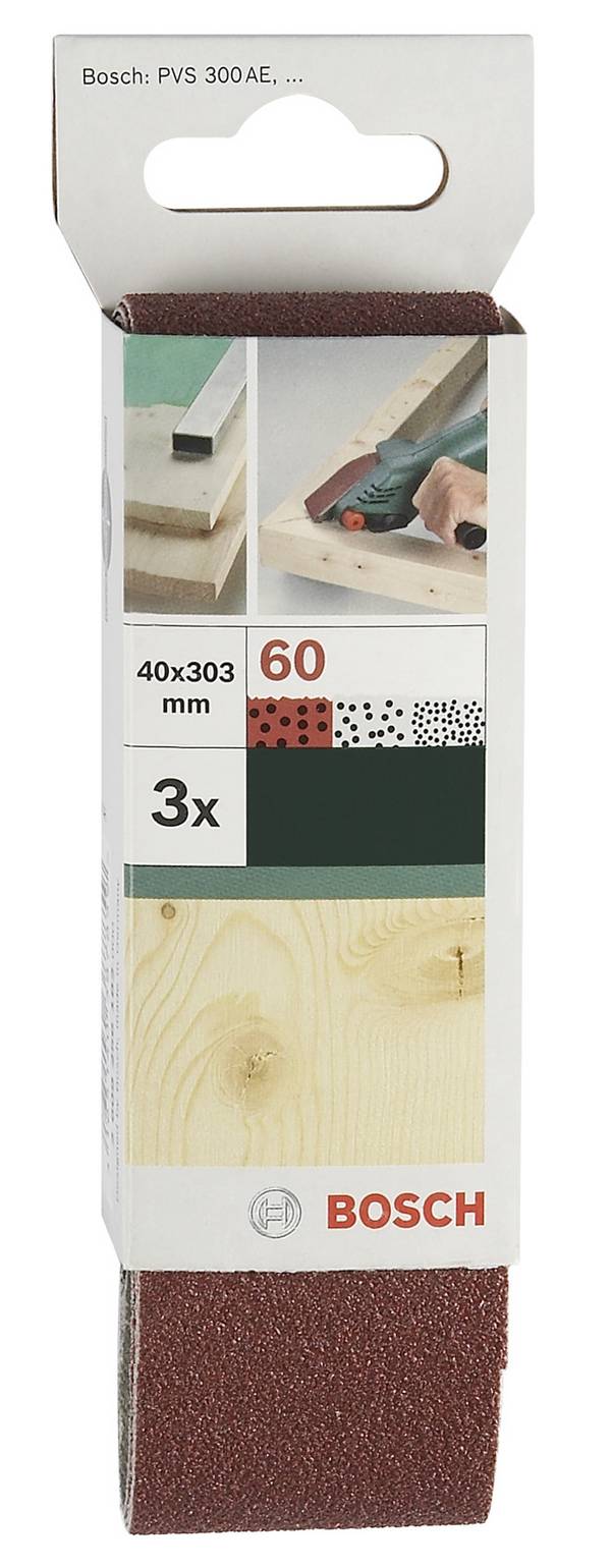 Bosch Accessories  2609256183 brúsny pás  Zrnitosť 80  (d x š) 303 mm x 40 mm 3 ks