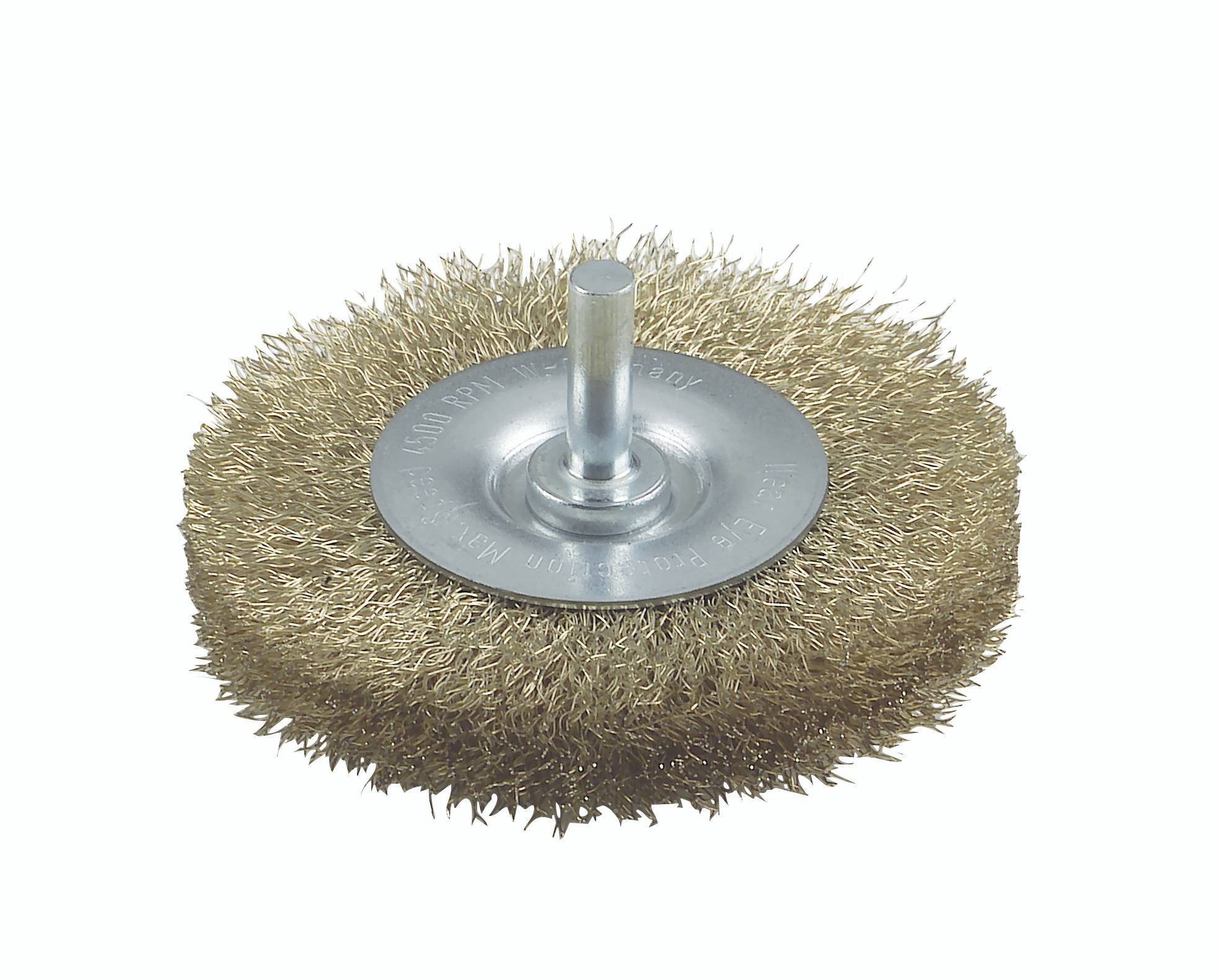 Bosch Accessories Schijfborstels voor boormachines - gegolfde draad, met messing coating, 75 mm D = 75 mm, breedte = 8 mm Schacht-Ø 6 mm 2609256529 1 stuk(s) afbeelding