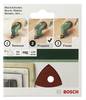 Bosch Accessories 2609256A49 brúsny papier pre delta brúsky na suchý zips, s otvormi Zrnitosť 60 Rohová miera 93 mm 5 ks