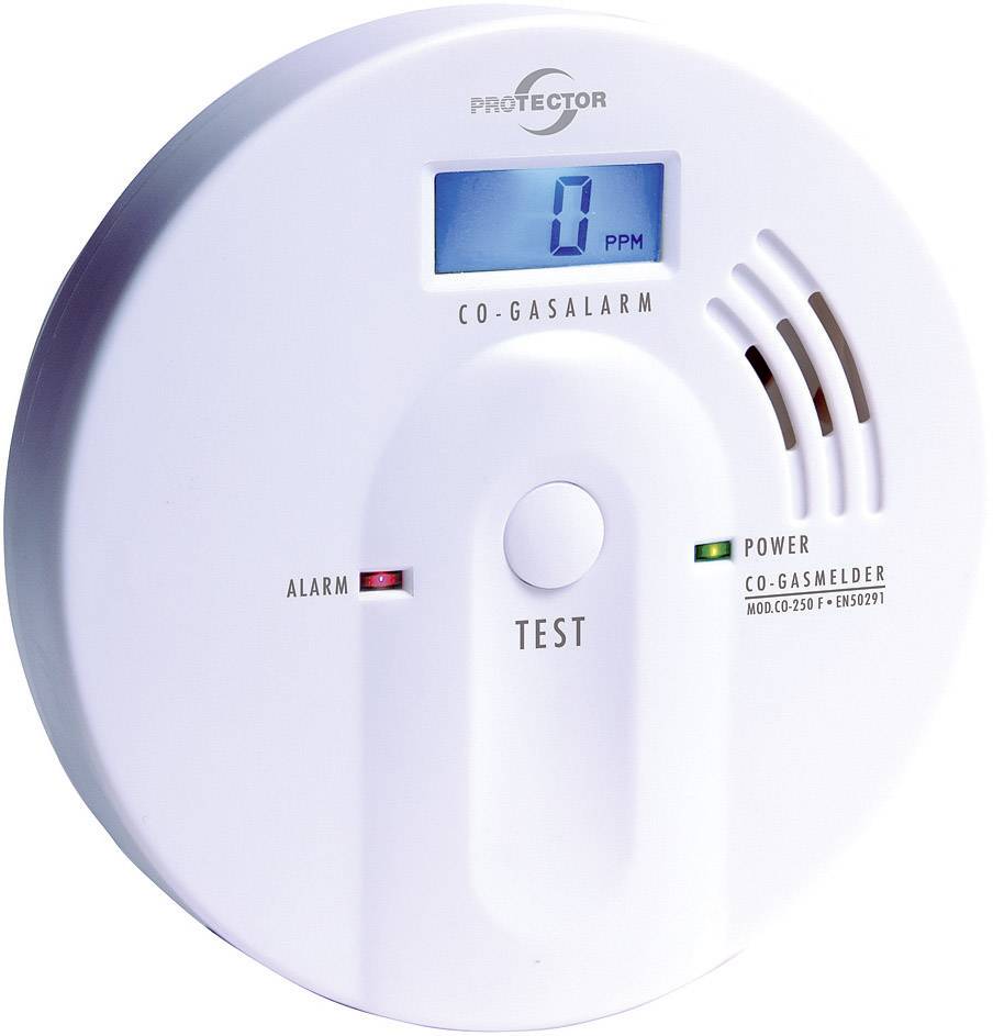 Protector CO-250 F Rilevatore monossido di carbonio a batteria Rileva Monossido di carbonio