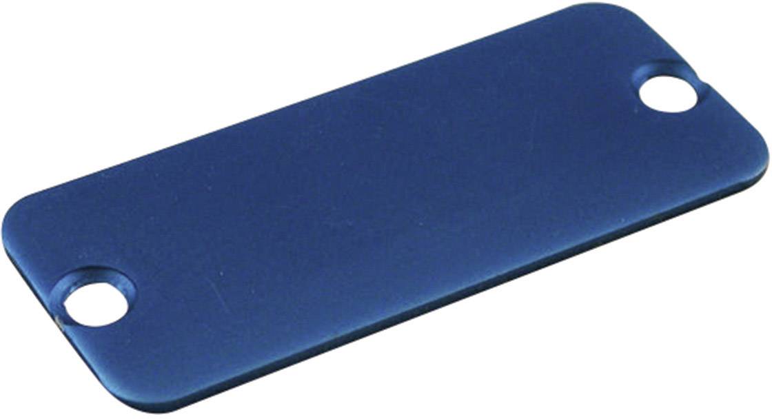 Hammond Electronics 1455DALBU-10 1455DALBU-10 End plate Aluminium Blauw 1 stuk(s)