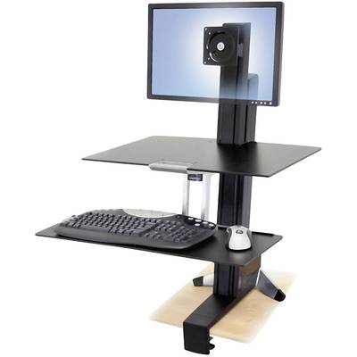 Ergotron WorkFit-S 1-násobný stolový držiak monitoru  25,4 cm (10") - 61,0 cm (24") výškovo nastaviteľný, odkladacie mie