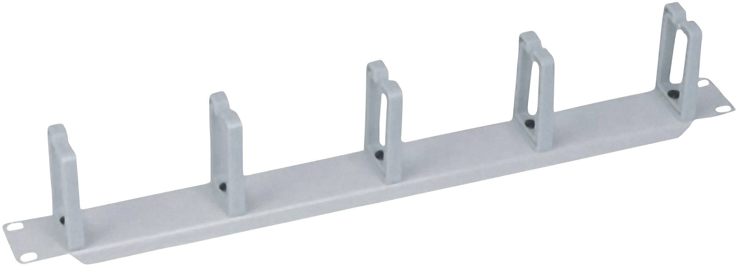 LogiLink OR101G 19 pollici Pannello passacavi per armadio rack 1 U Grigio