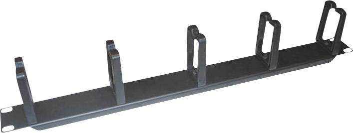 LogiLink OR104B 19 pollici Pannello passacavi per armadio rack 1 U Nero