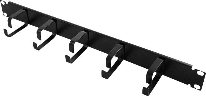 LogiLink OR101B 19 pollici Pannello passacavi per armadio rack 1 U Nero
