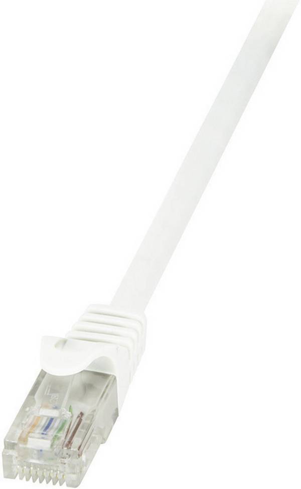 LogiLink CP2111U RJ45 sieťové káble, prepojovacie káble CAT 6 U/UTP 20.00 m biela s ochranou 1 ks