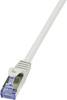 LogiLink CQ3032S RJ45 sieťové káble, prepojovacie káble CAT 6A S/FTP 1.00 m sivá samozhášavý, s ochranou 1 ks