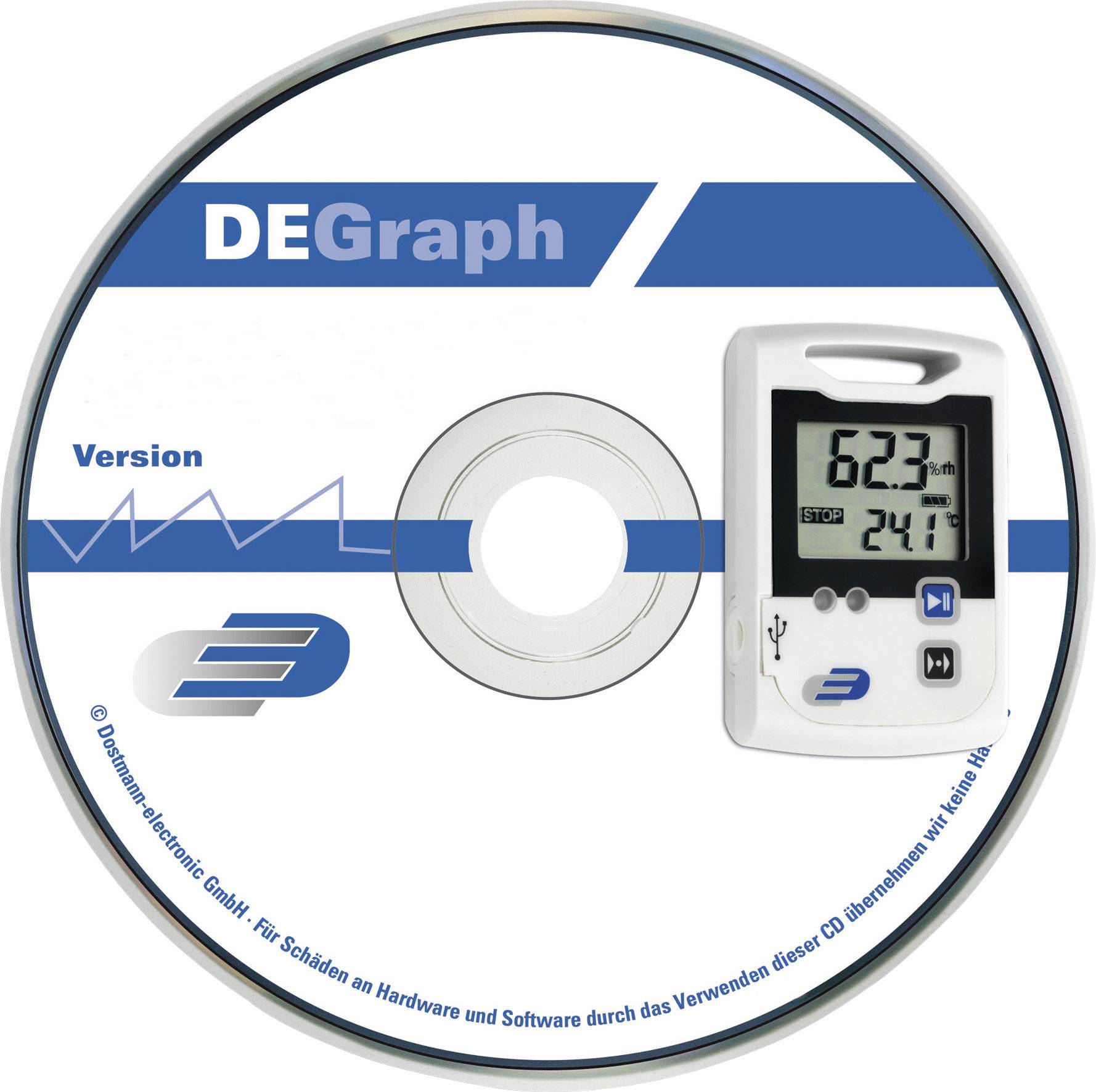 CD obal s logom 'DEGraph', digitálnym displejom zobrazujúcim 62,3 a 24,7 a spoločnosťou 'Driesen + Kern GmbH'.