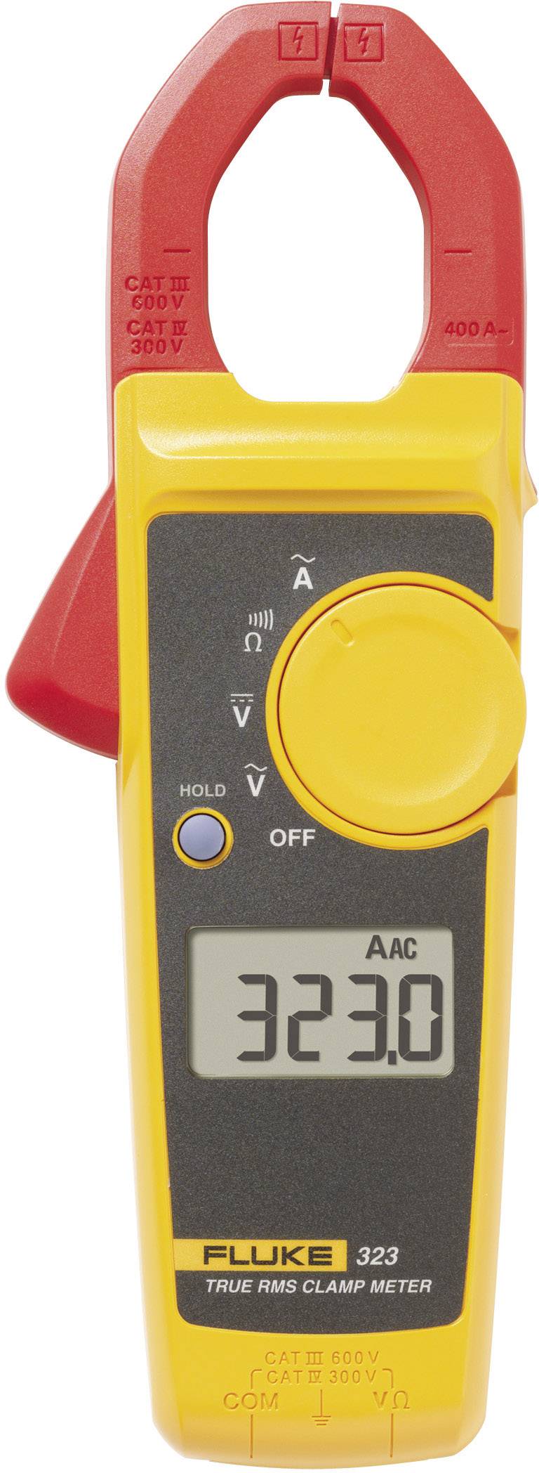 Fluke 323 Pinza amperometrica, Multimetro portatile Calibrato (ISO) digitale CAT III 600 V, CAT IV 300 V Display (Counts): 4000