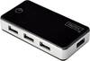 USB Hub Digitus DA-70222, 7 portů, 85 mm, čierna, strieborná