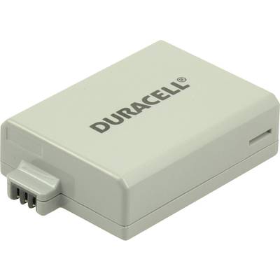 Sivá kamera batéria Duracell s bočným konektorom, vhodná pre zariadenia vyžadujúce tento špecifický typ batérie.