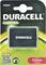 Batéria Duracell do fotoaparátu v obale. Číslo modelu DR9967. Dole vpravo je uvedené 'náhrada za Canon LP-E10'.