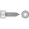 TOOLCRAFT 1067932 okrúhla skrutka do plechu 4.8 mm 22 mm vnútorný šesťhran 88312 nerezová ocel A2 200 ks